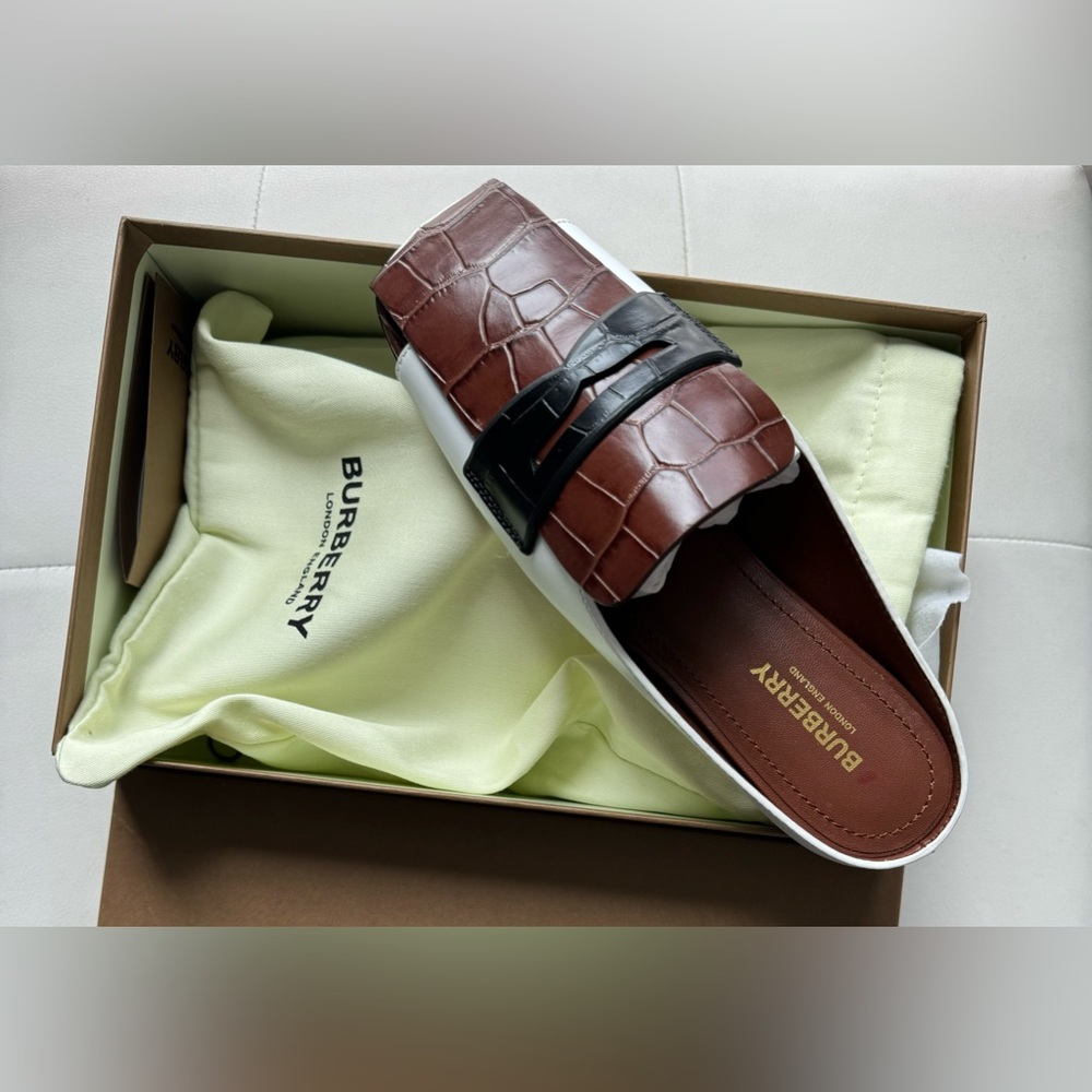 Tri-tone loafers mules Burberry - Picture 2 of 5